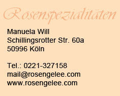 Rosengelee - Rosenspezialitäten